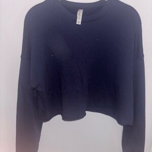 Bella Canvas Navy Cropped Boxy Crew Neck